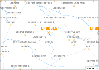 map of La Boule