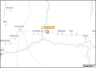 map of Laboun