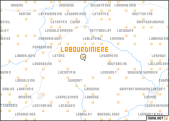 map of La Bourdinière