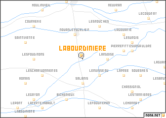 map of La Bourdinière