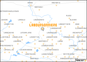 map of La Bourdonnière