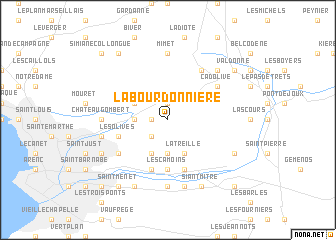 map of La Bourdonnière