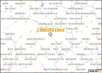 map of La Bourgeade