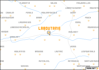 map of Laboutarié