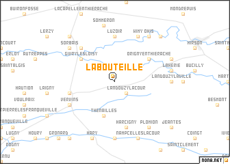 map of La Bouteille