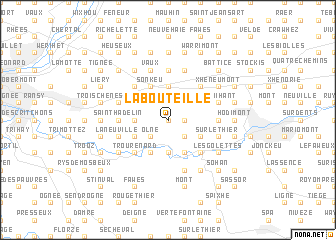 map of La Bouteille