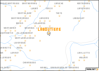 map of La Boutière