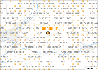 map of Labouxhe