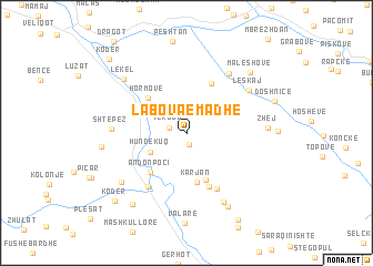 map of Labova e Madhe