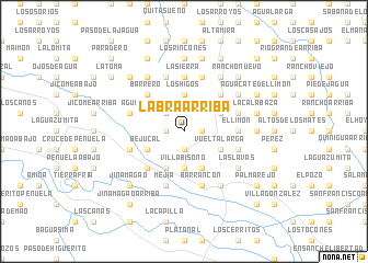 map of Labra Arriba