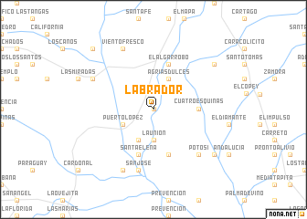 map of Labrador