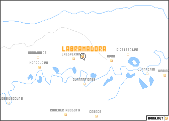 map of La Bramadora