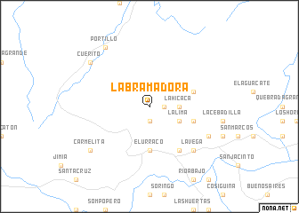 map of La Bramadora