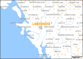 map of La Bramona