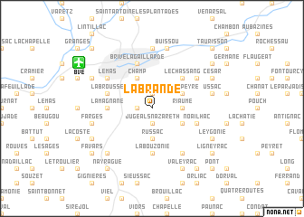 map of La Brande