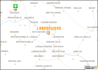 map of La Brardière