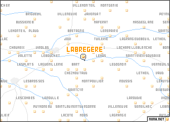 map of La Brégère