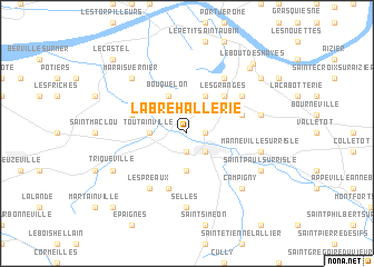 map of La Brehallerie