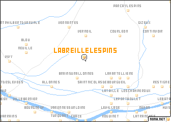 map of La Breille-les-Pins