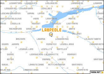 map of La Bréole