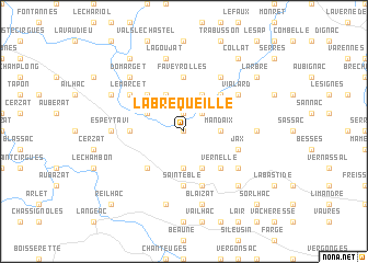 map of La Brequeille