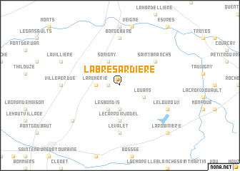 map of La Brésardière