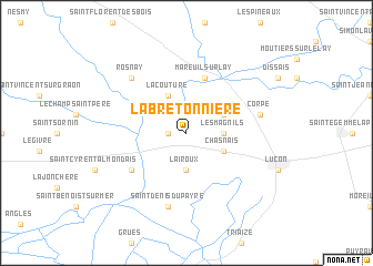 map of La Bretonnière