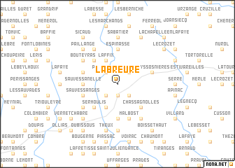 map of La Breure
