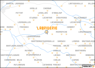 map of La Briderie