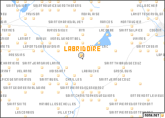 map of La Bridoire