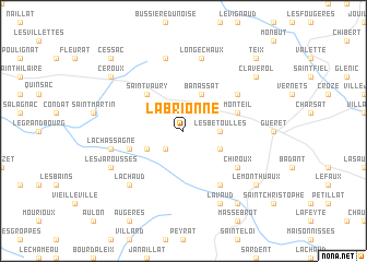 map of La Brionne