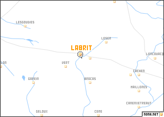 map of Labrit