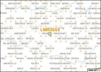 map of La Brodde