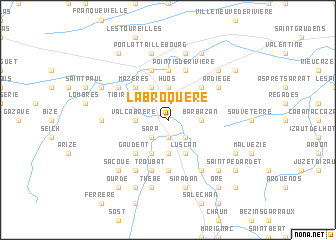 map of Labroquère