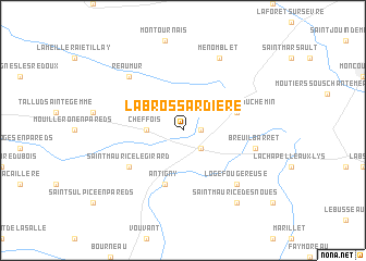 map of La Brossardière