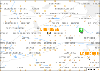 map of La Brosse