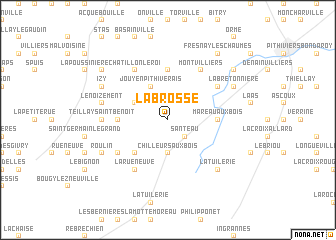 map of La Brosse