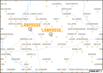 map of La Brosse
