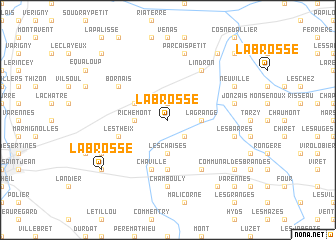 map of La Brosse