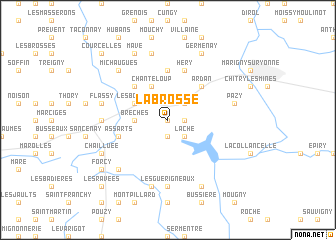 map of La Brosse