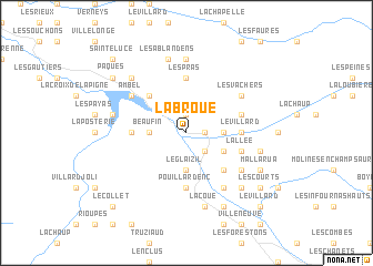 map of La Broue