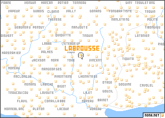 map of La Brousse