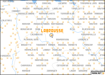 map of La Brousse