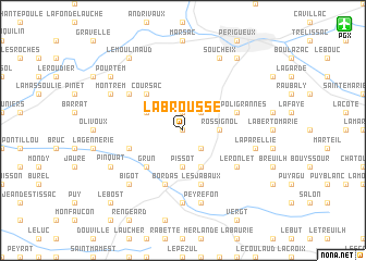 map of La Brousse