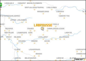 map of La Brousse