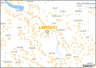map of Labrovići