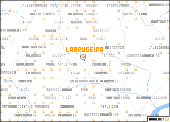 map of Labrugeira