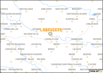 map of La Brugère