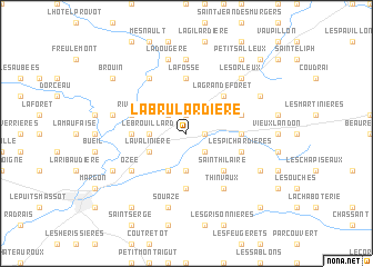 map of La Brulardière