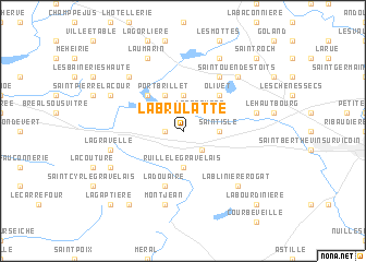 map of La Brûlatte